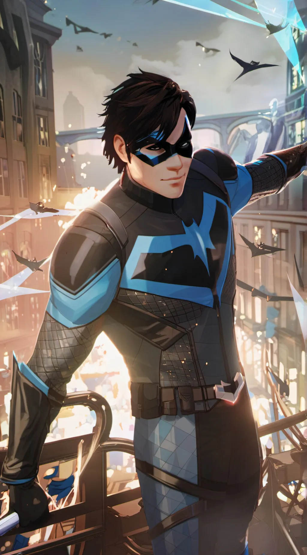 ai character: nightwing background