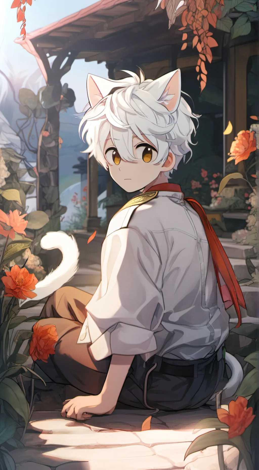 ai character: boykisser (human)  background