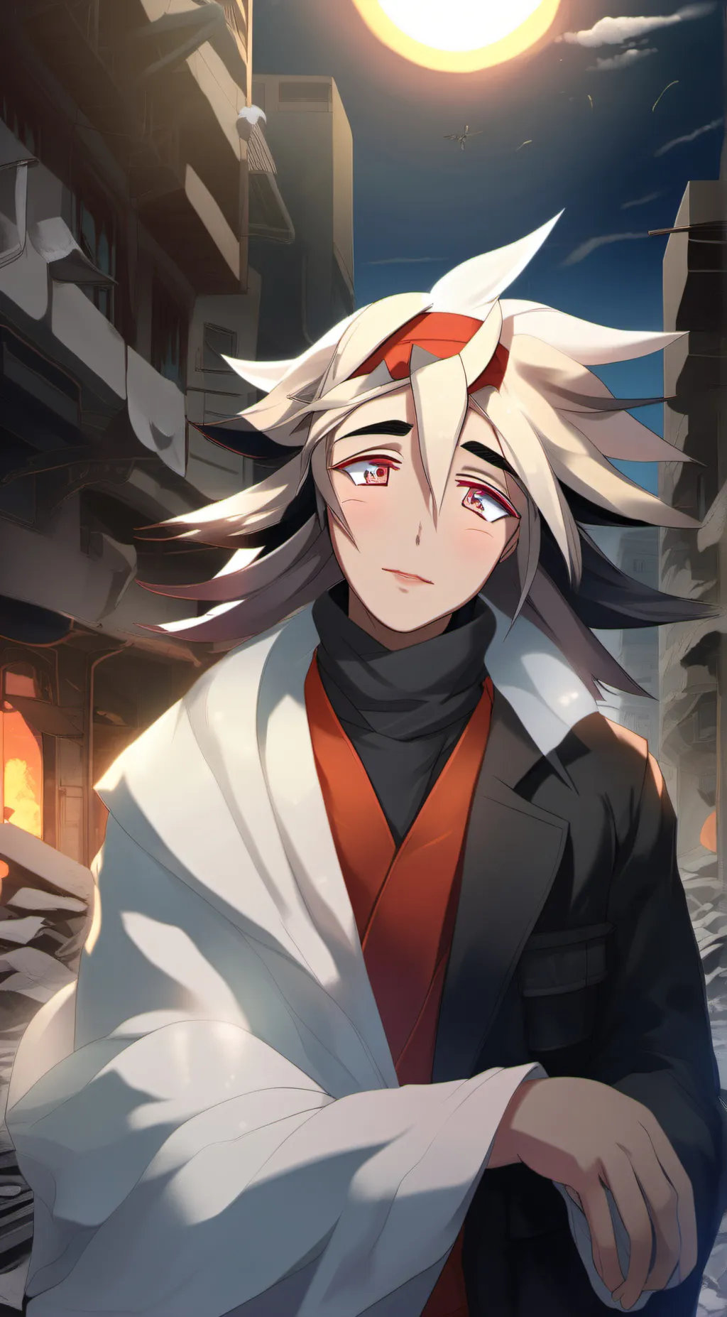 ai character: Douma  background