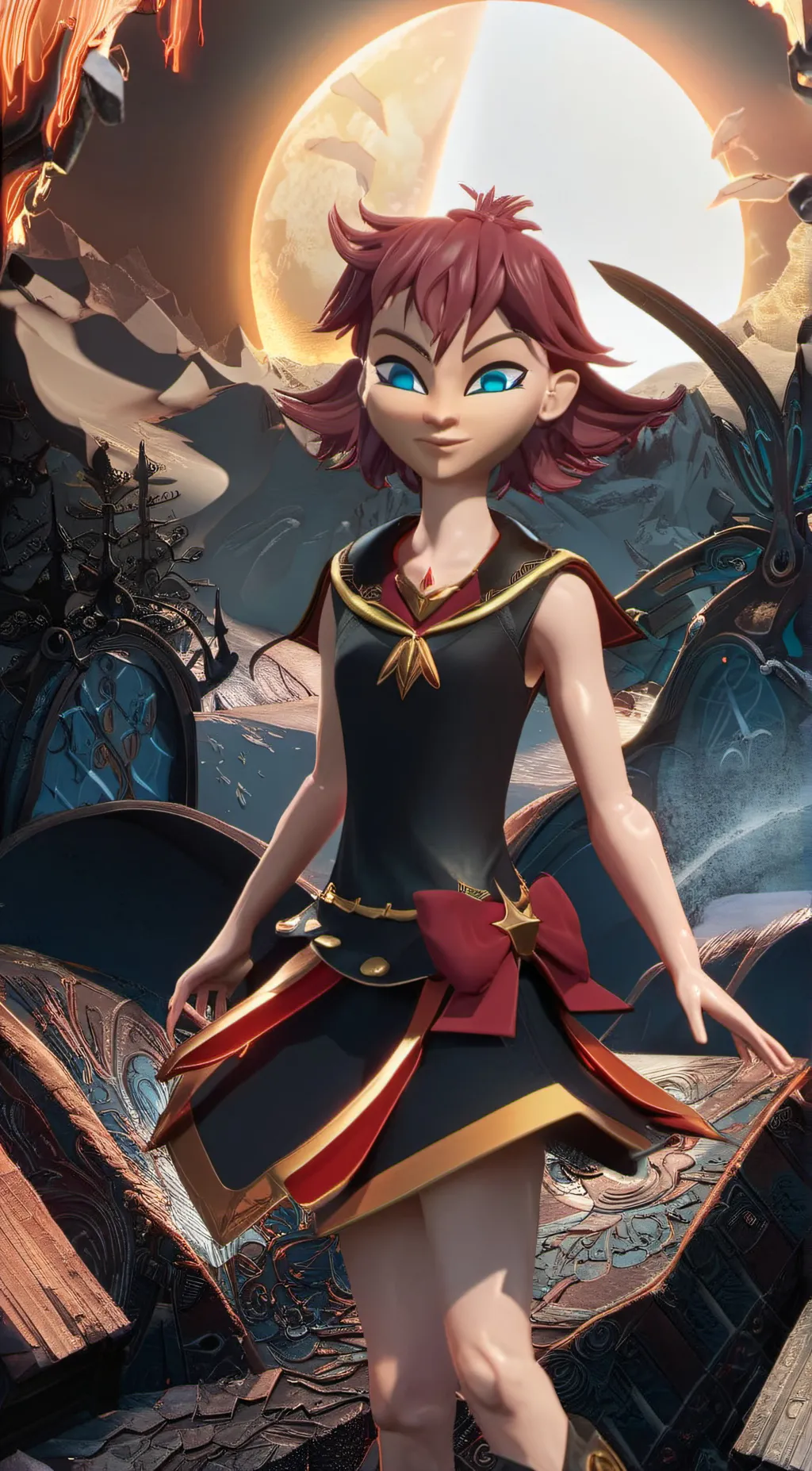 ai character: megan  background