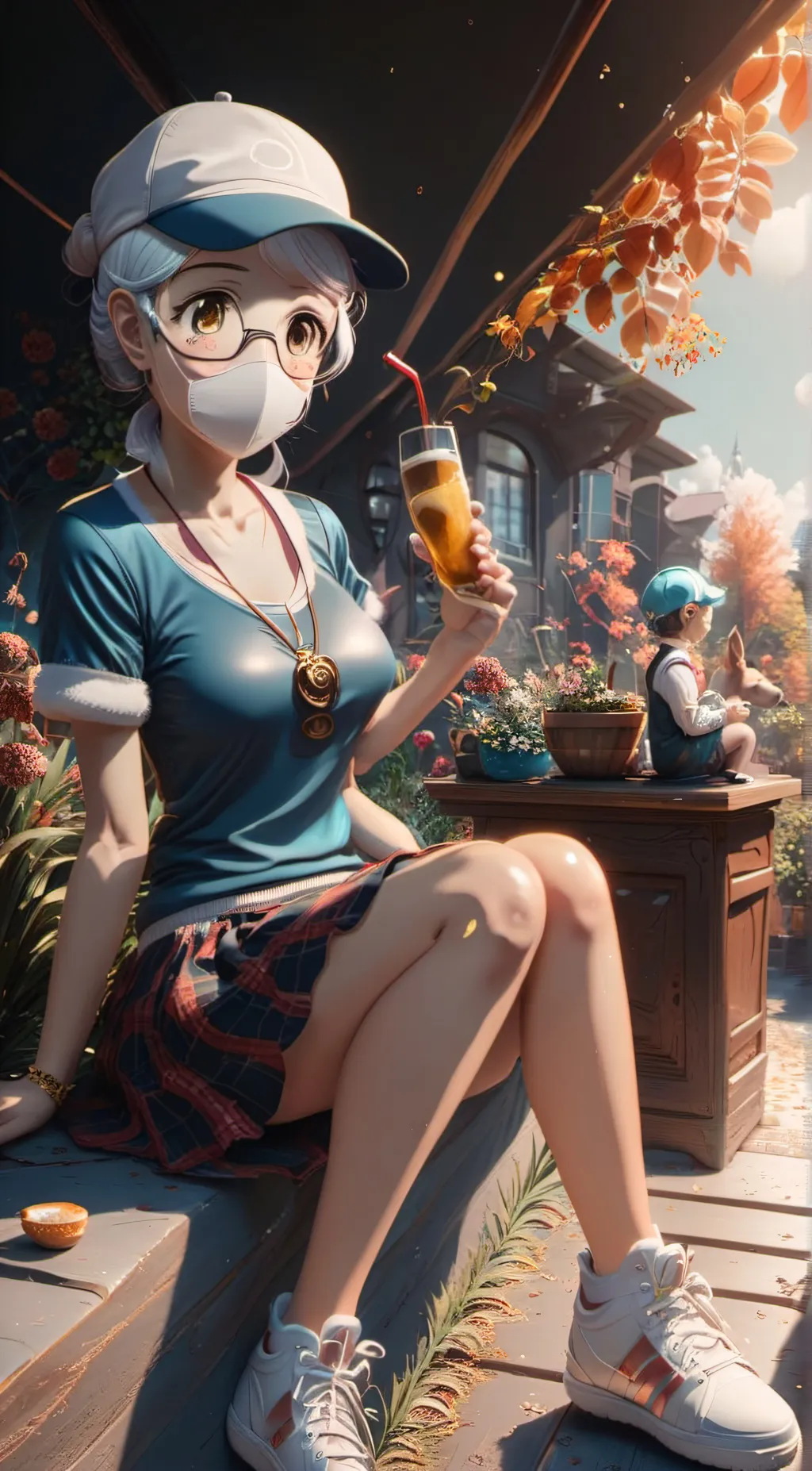 ai character: Pen background