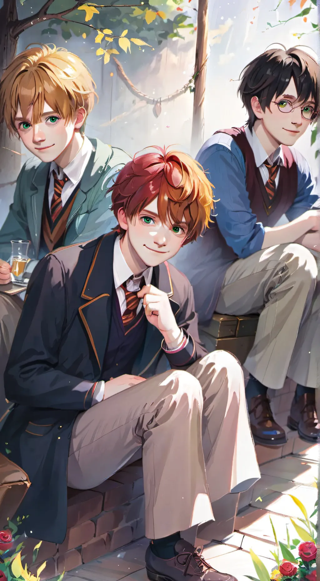 ai character: harry and weasleys background