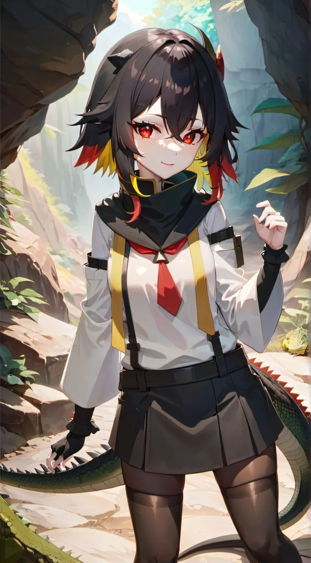 ai character: Scarlet background