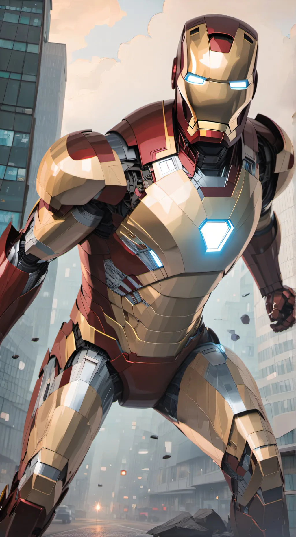 ai character: Iron man background