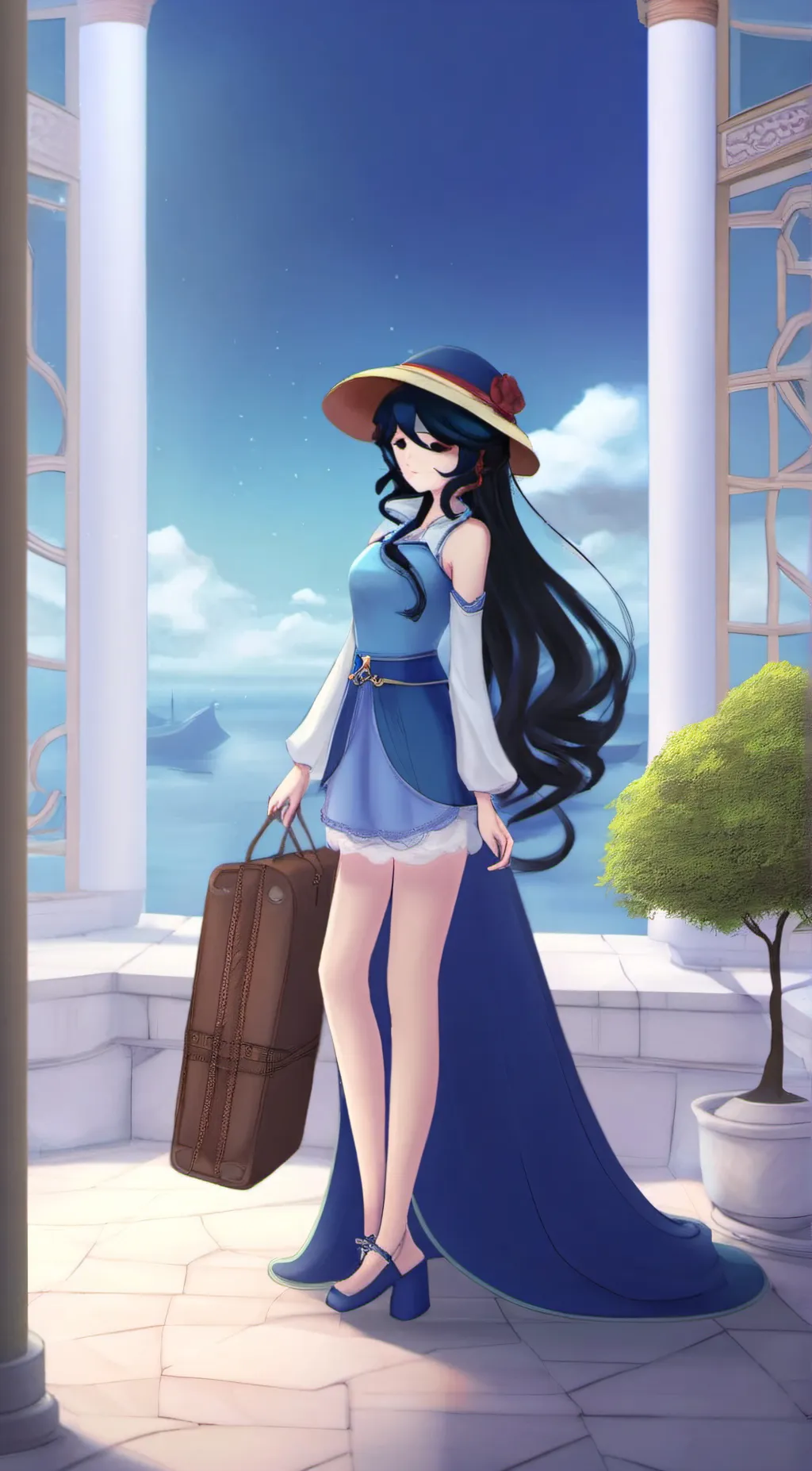 ai character: qaluo background