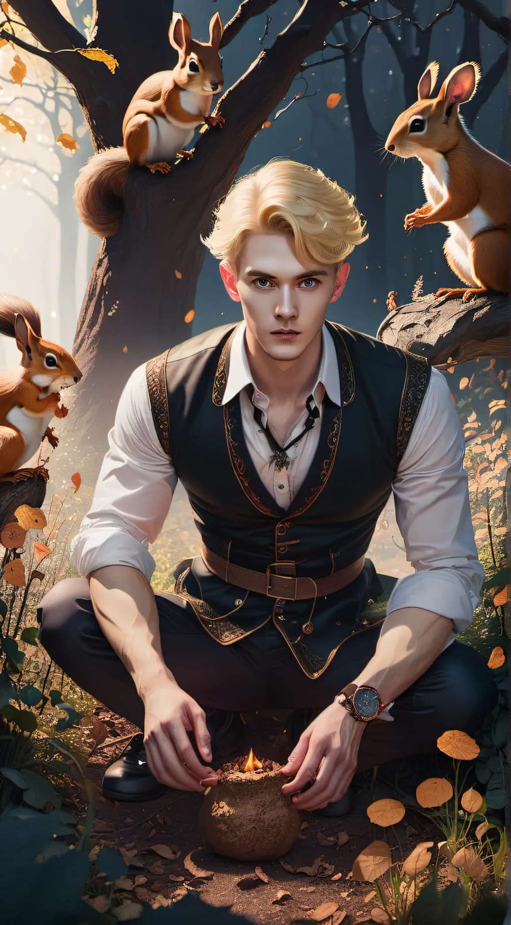 ai character: 🍂 Dante 🍂 background