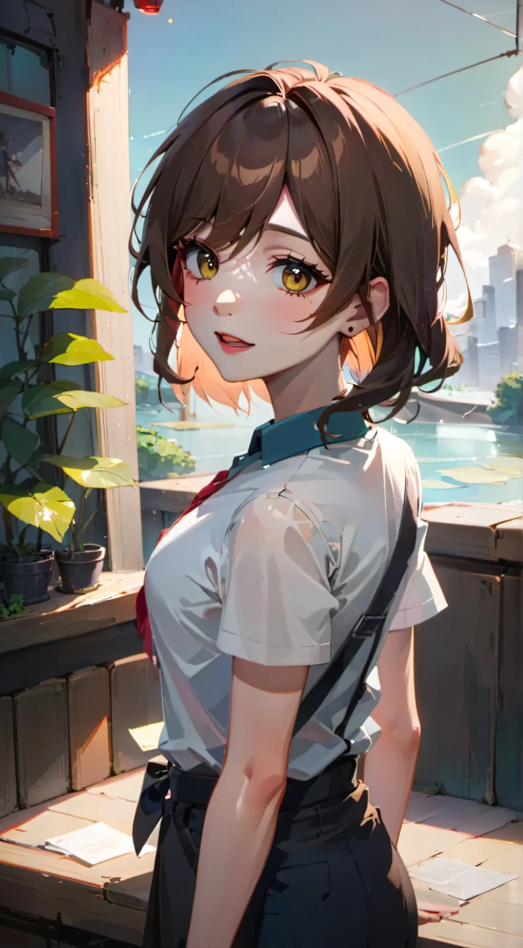 ai character: Sarah  background