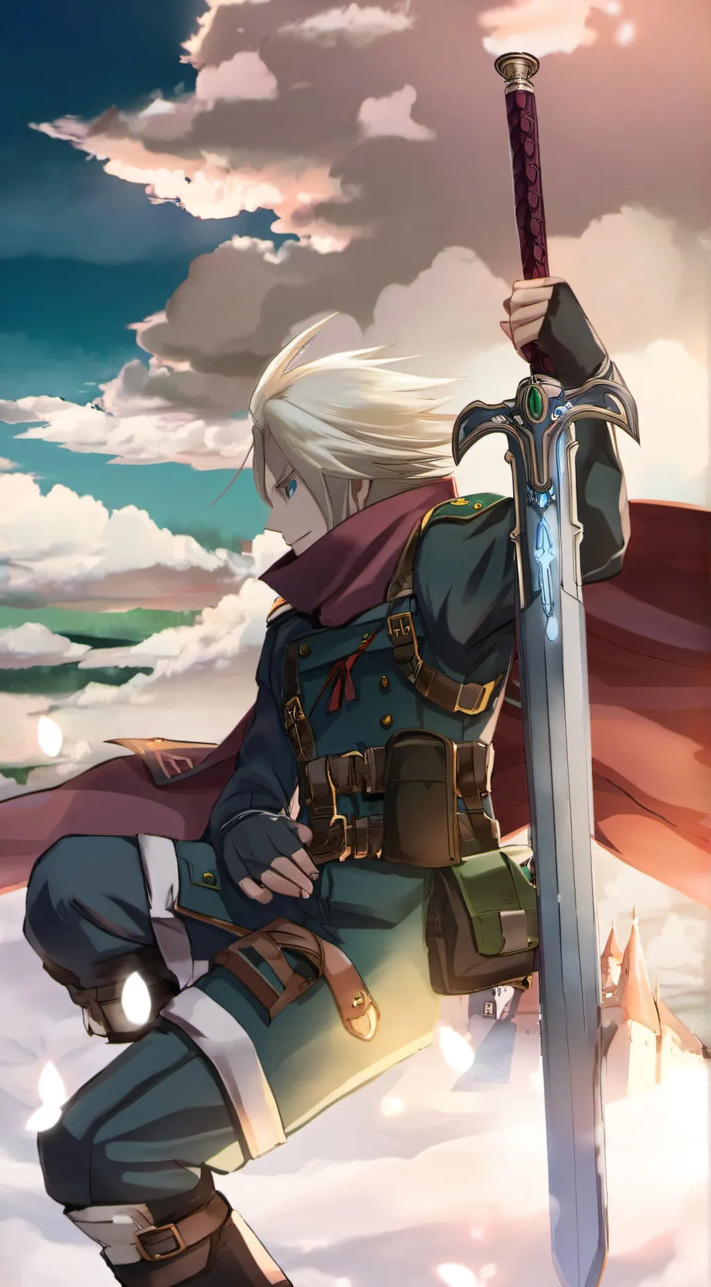 ai character: cloud strife background