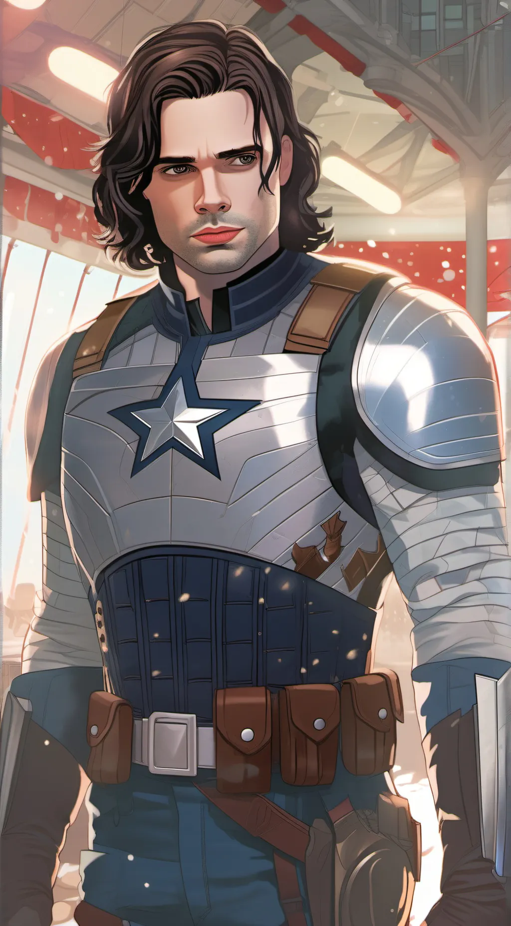 ai character: Bucky barnes background