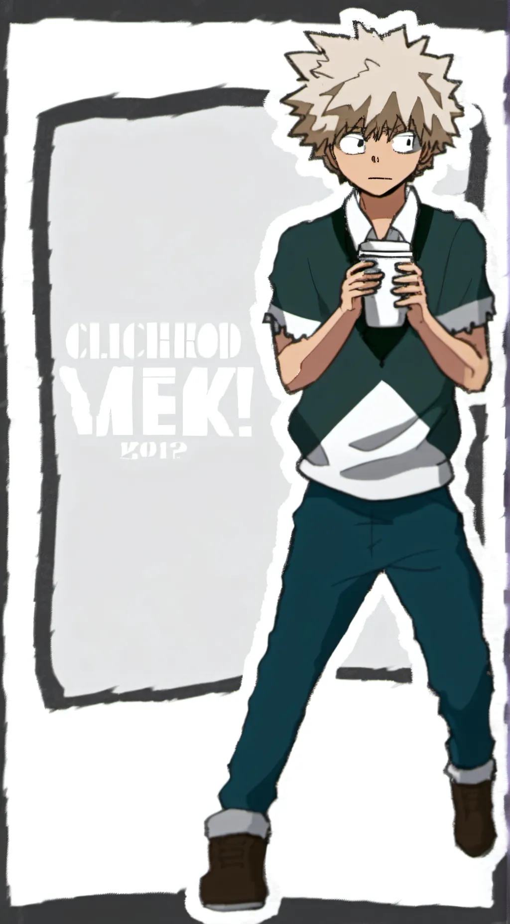 ai character: Bakugo is a Baby background
