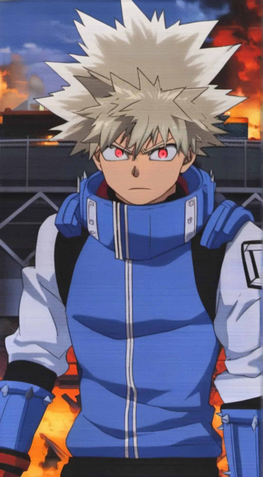 ai character: Katsuki Bakugo  background