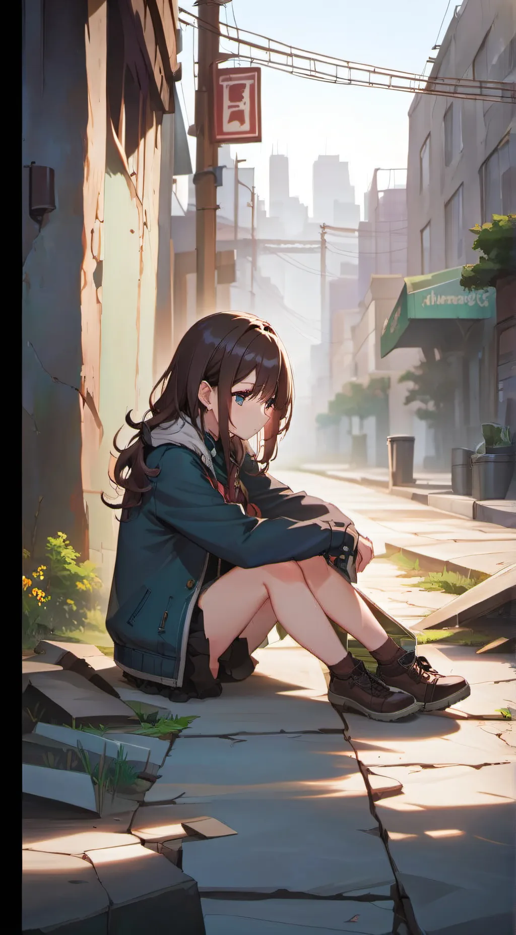 ai character: Anime girl background