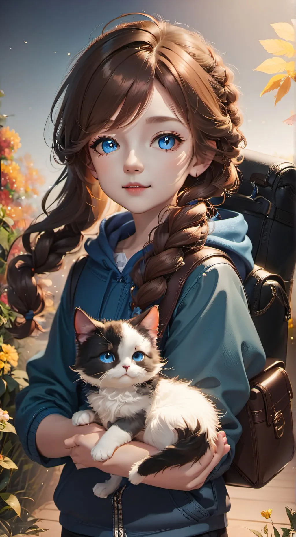 ai character: Katie  background