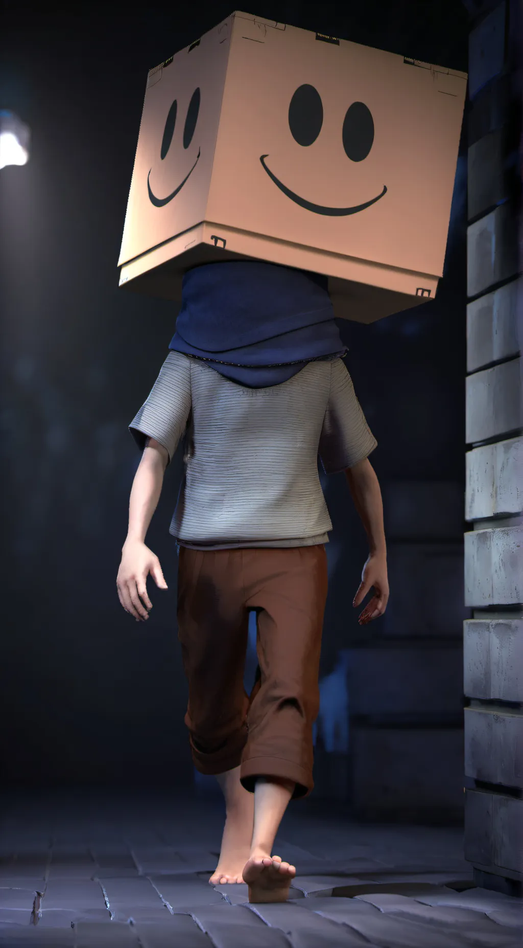 ai character: Mono background