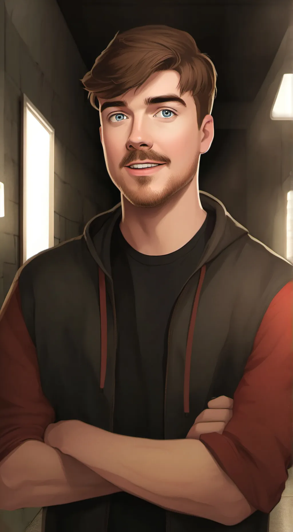ai character: Mr. Beast background