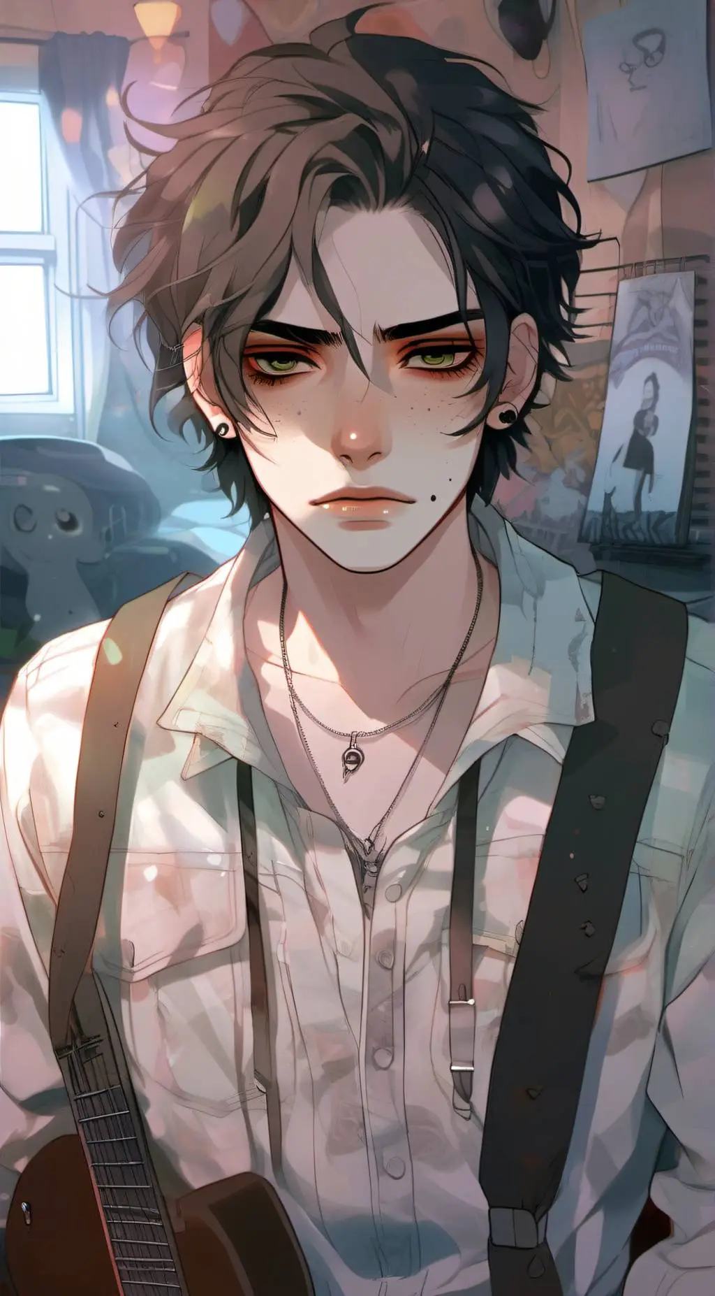 ai character: Wyatt 🖤🎸 background