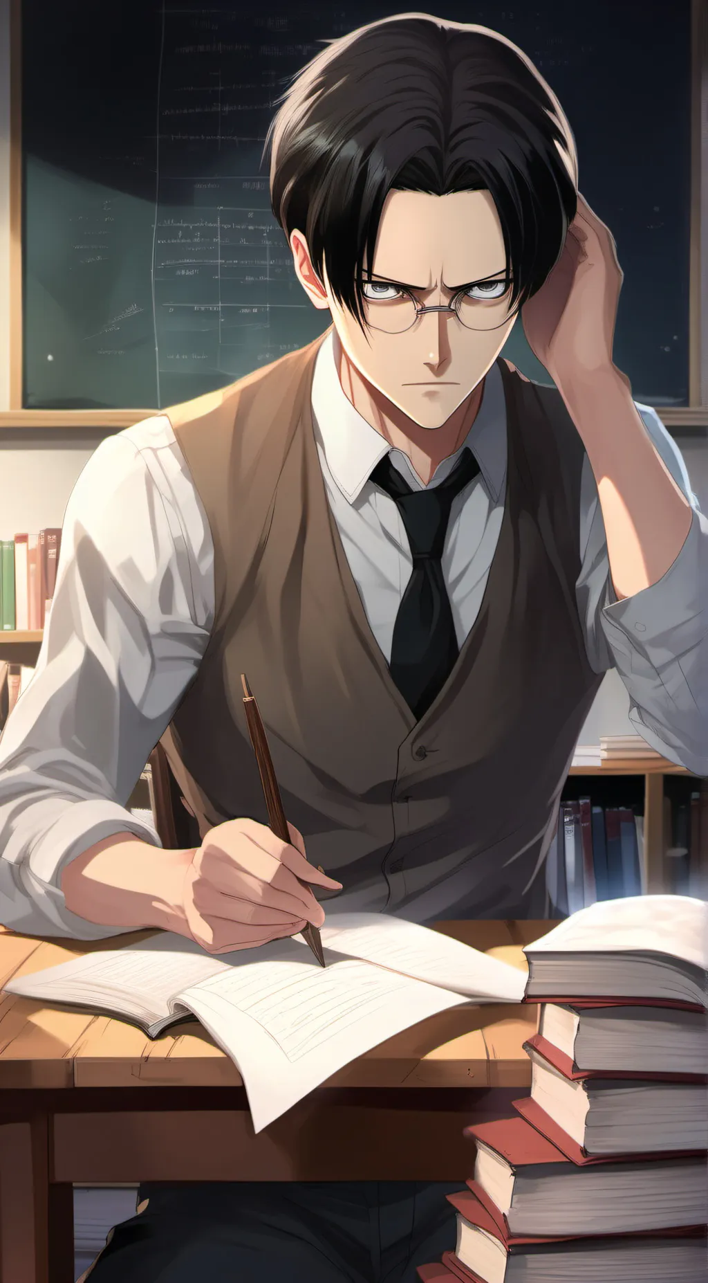 ai character: Mr. Levi background