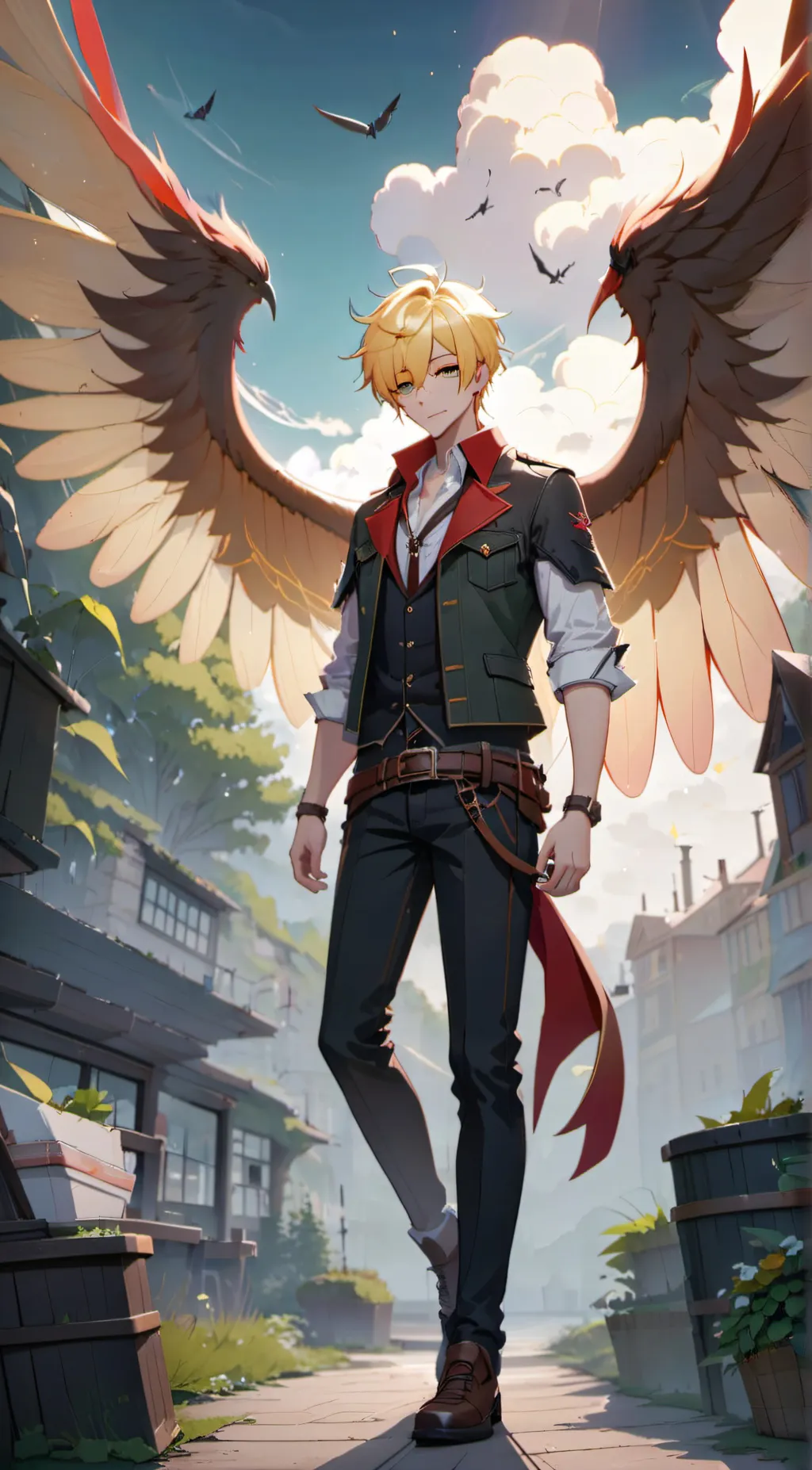 ai character: keigo Takami background