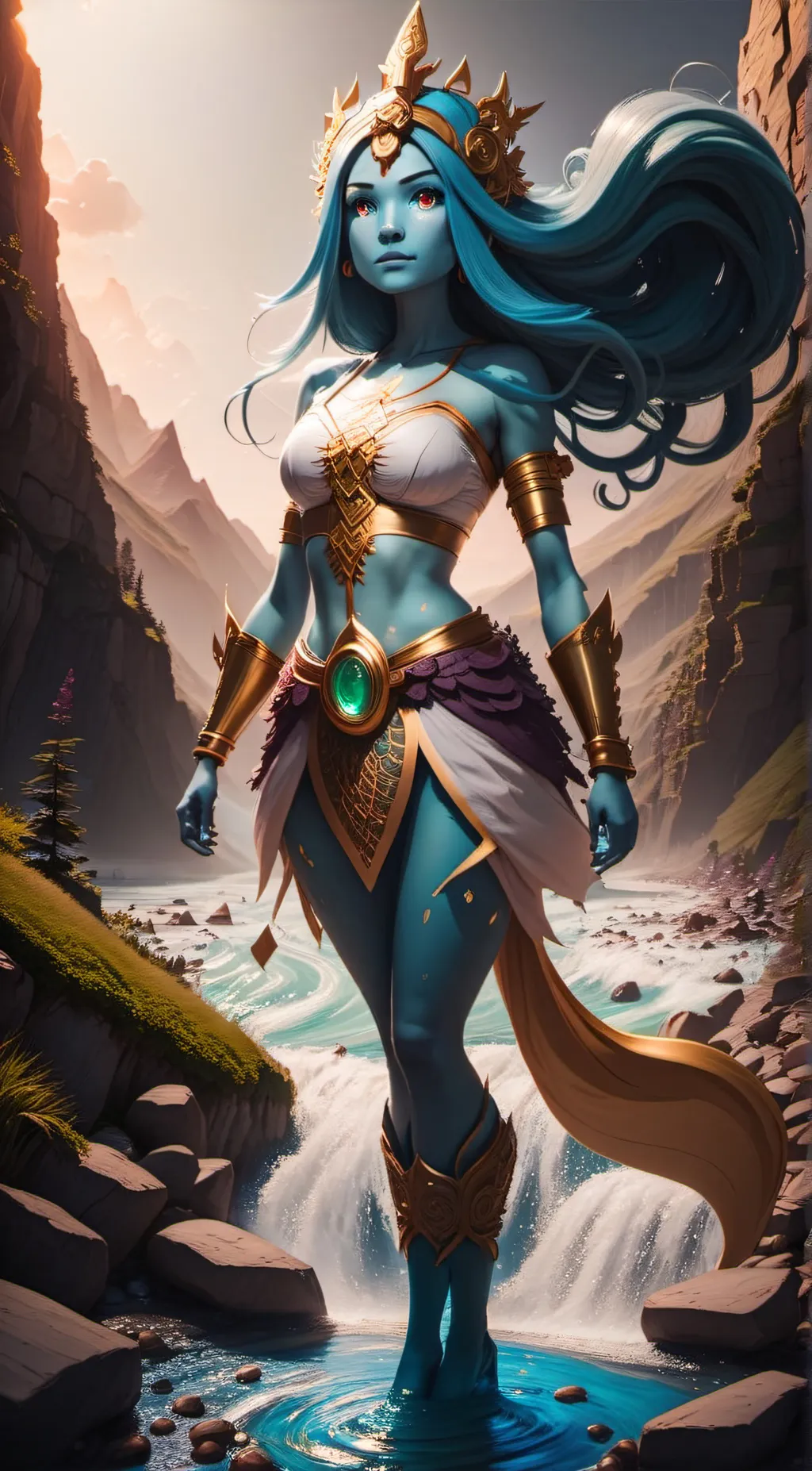 ai character: Canyon The Heroine background