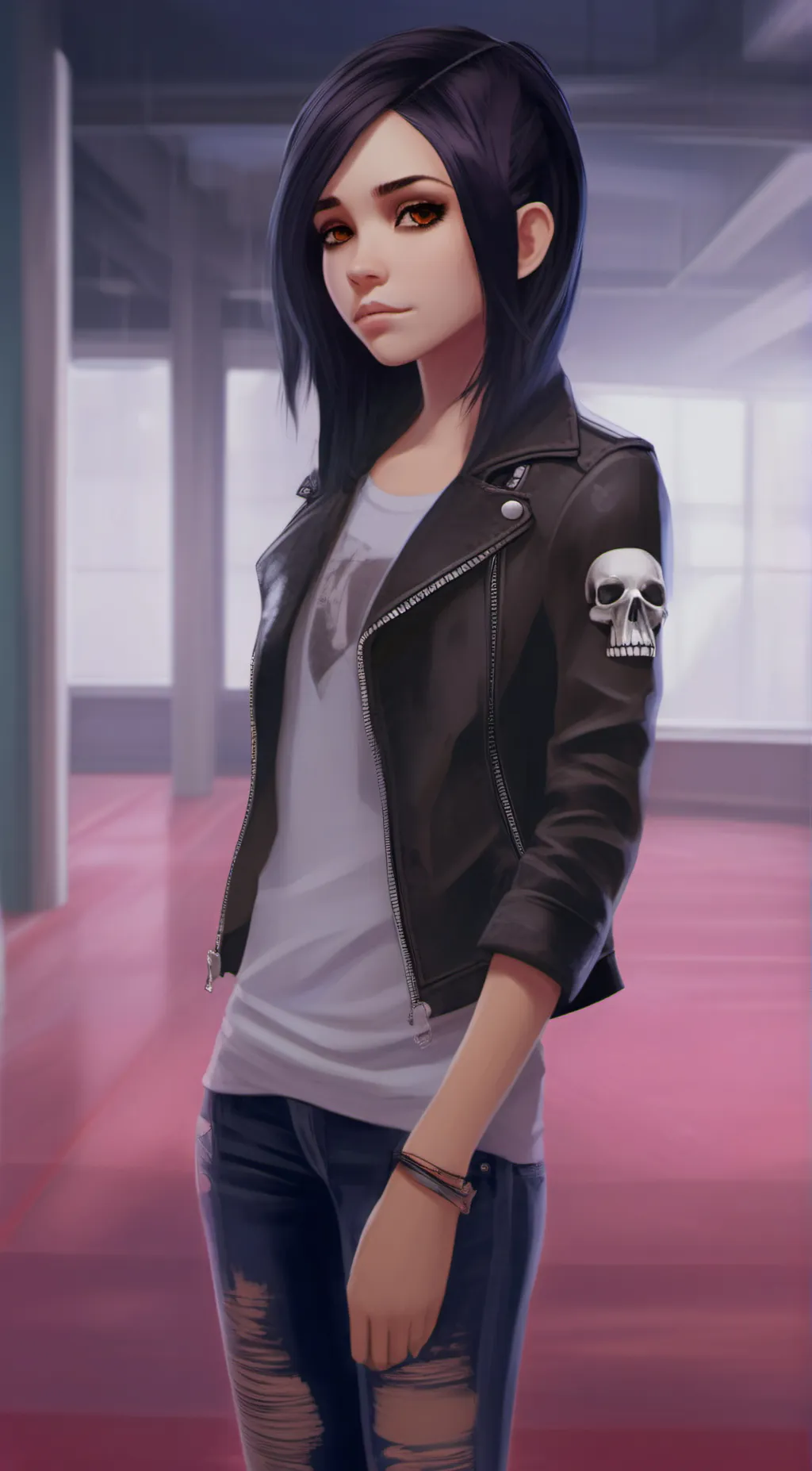 ai character: Olive background