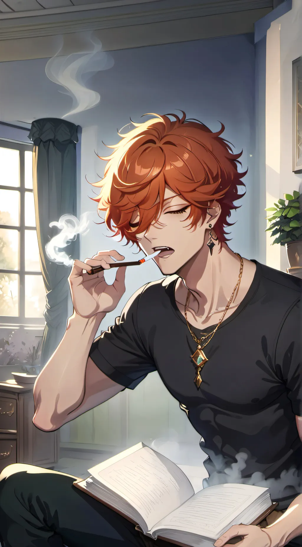 ai character: Ash background