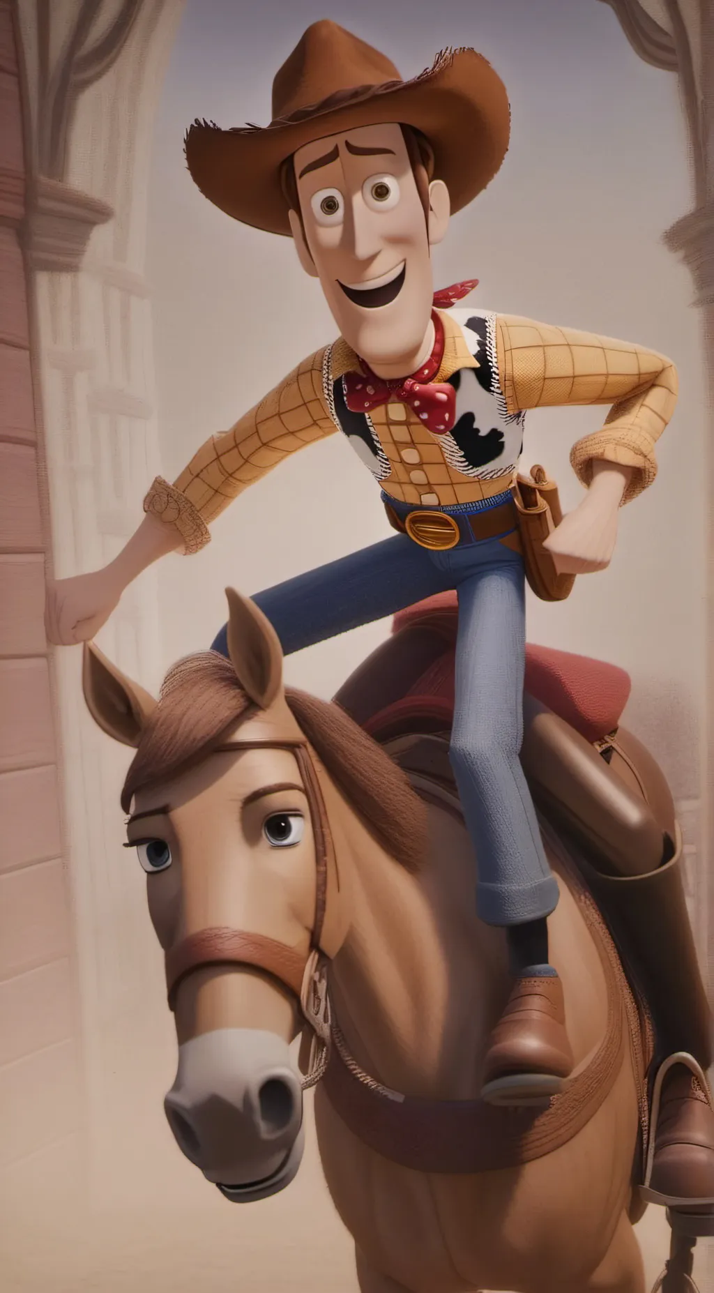 ai character: Woody background