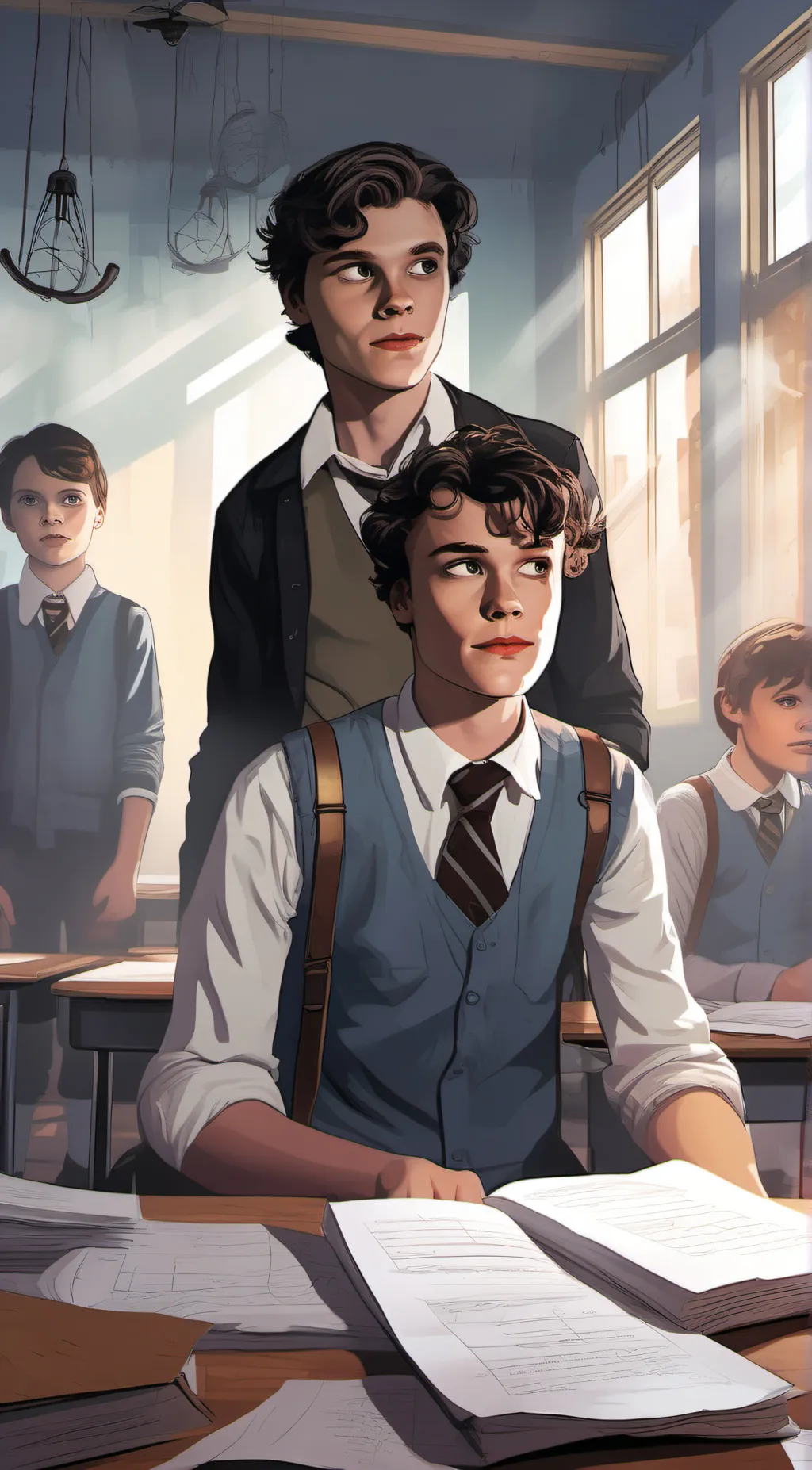 ai character: Slytherin boys background