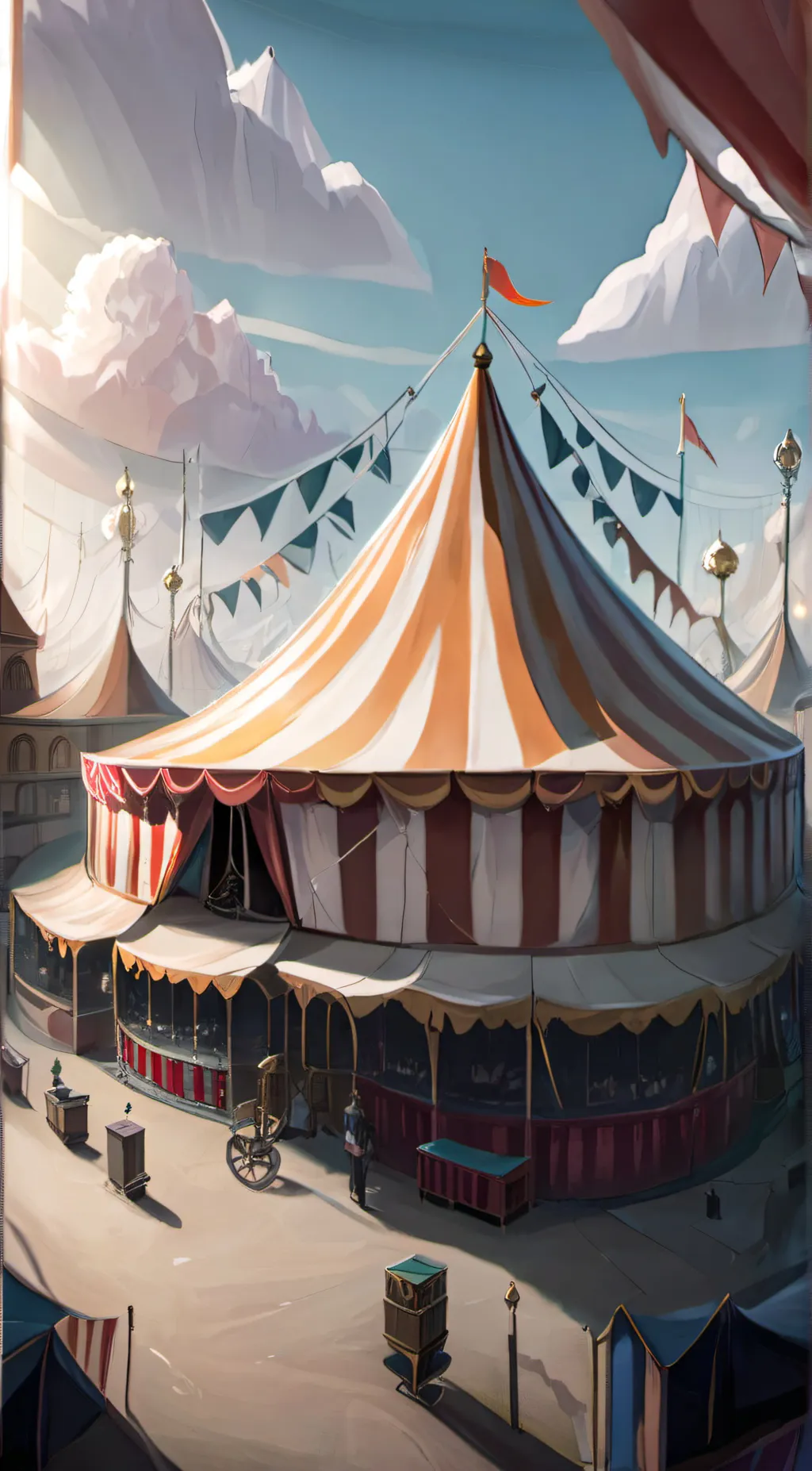 ai character: wacky world song background