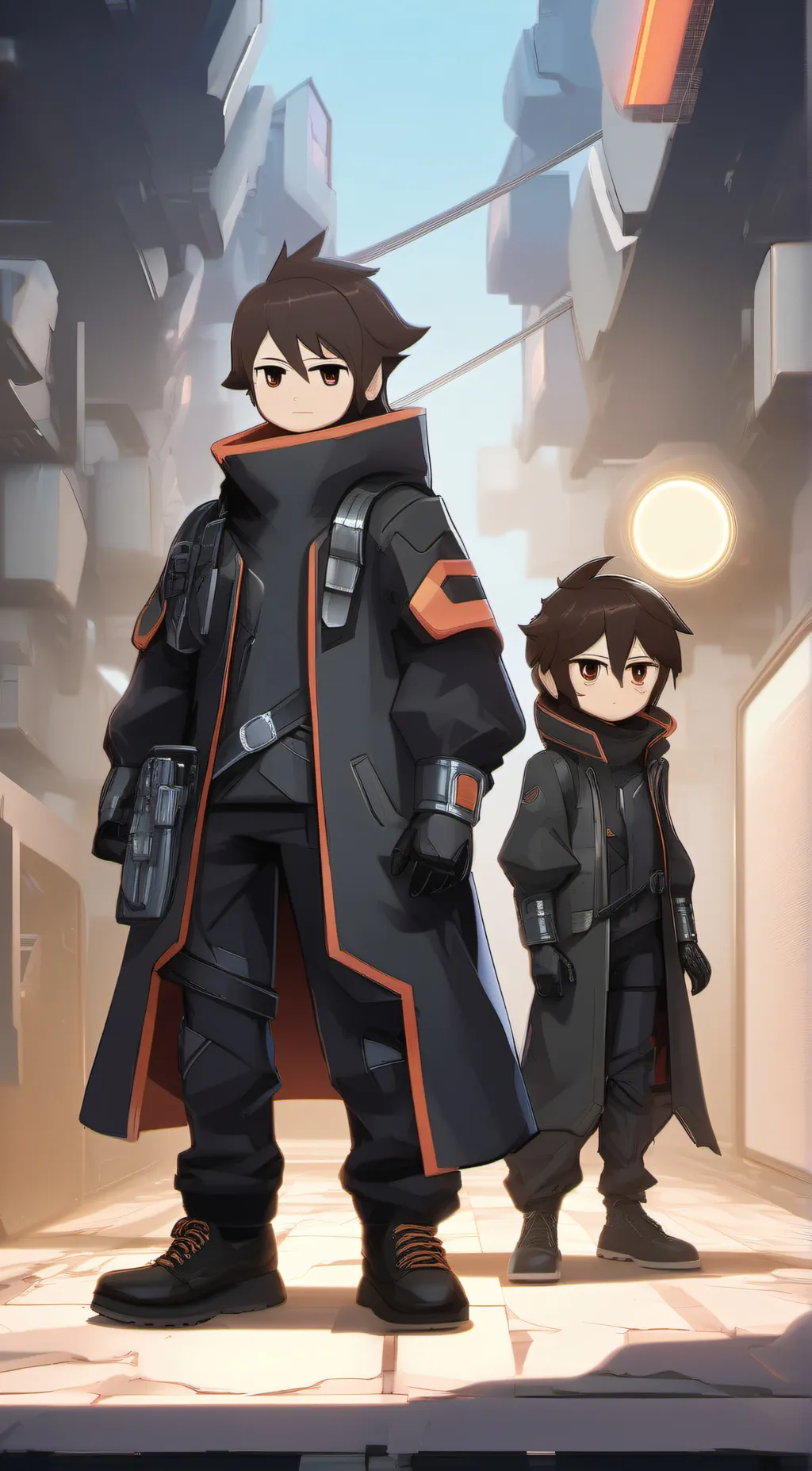 ai character: -Glitch Techs-  background