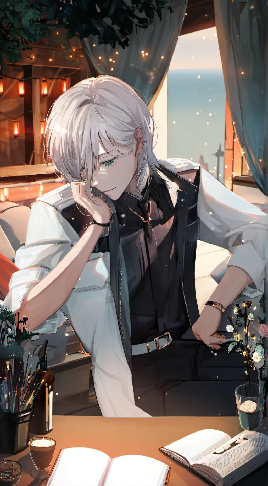 ai character: Zheian Temple background