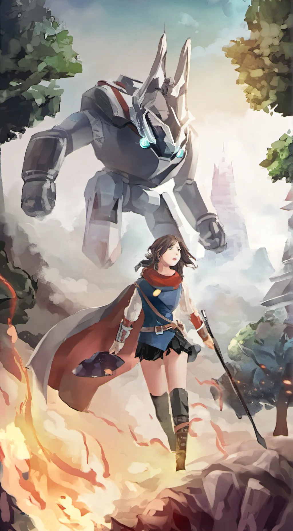 ai character: lily background