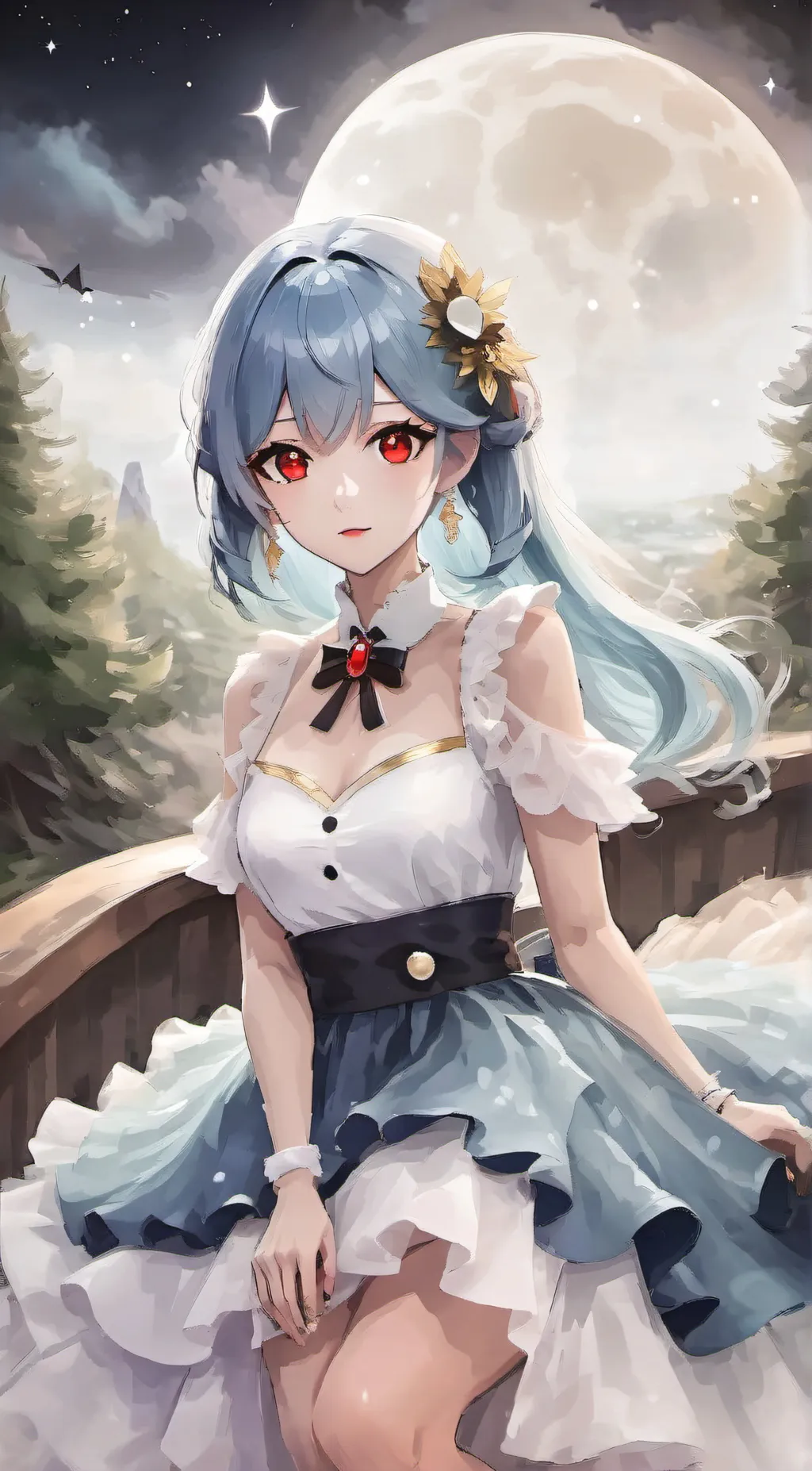 ai character: Saphire background