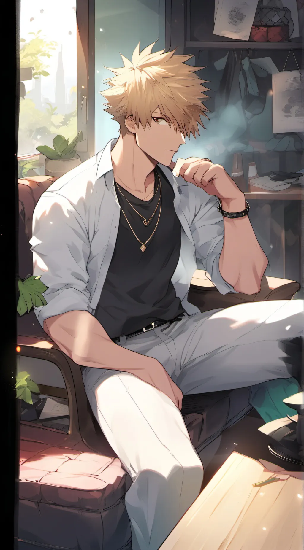 ai character: Bakugo background