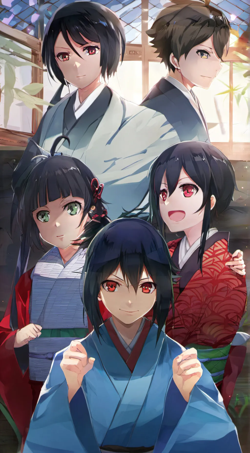 ai character: Japanese spirits background