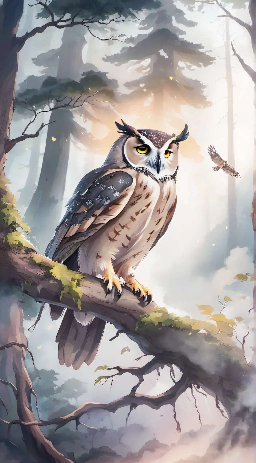 ai character: owl background