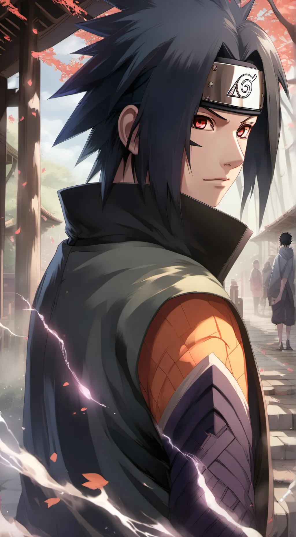 ai character: Sasuke background