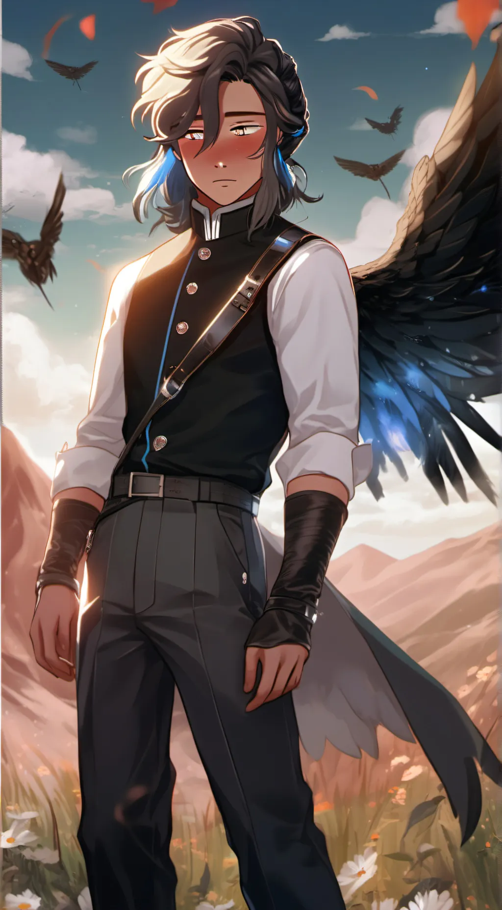 ai character: Junpei  background