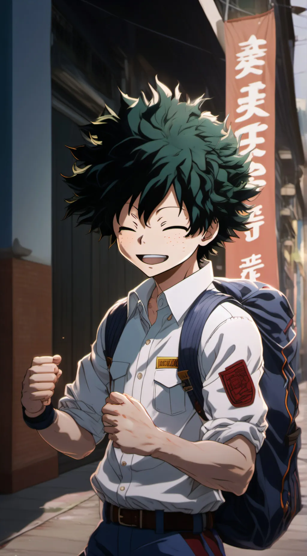 ai character: Deku background