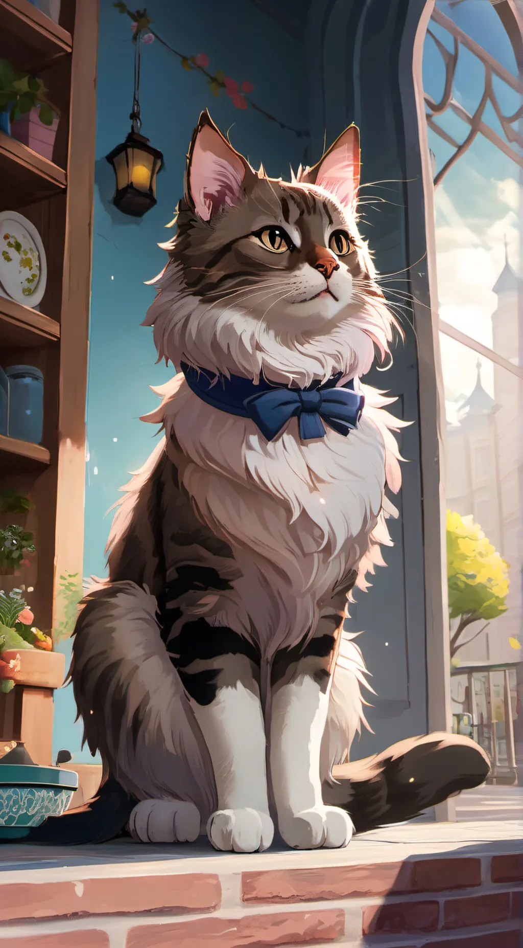 ai character: Luna background