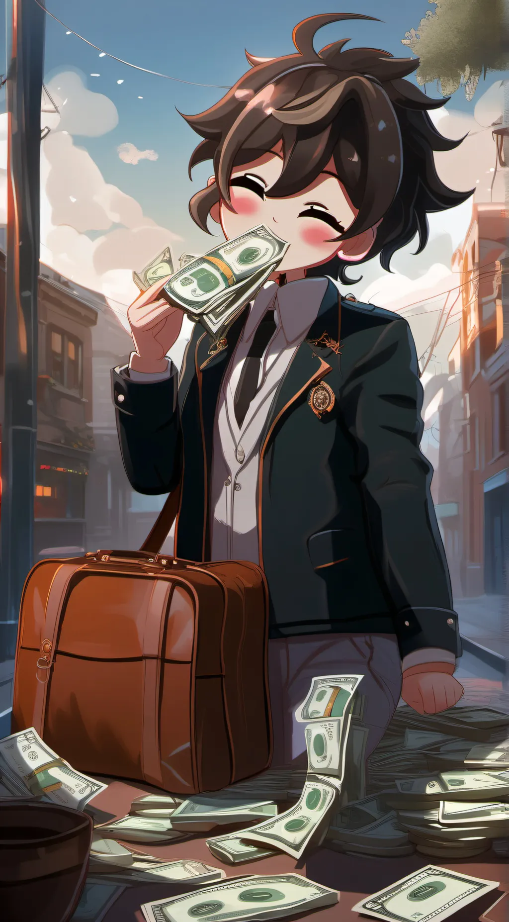 ai character: cash  background