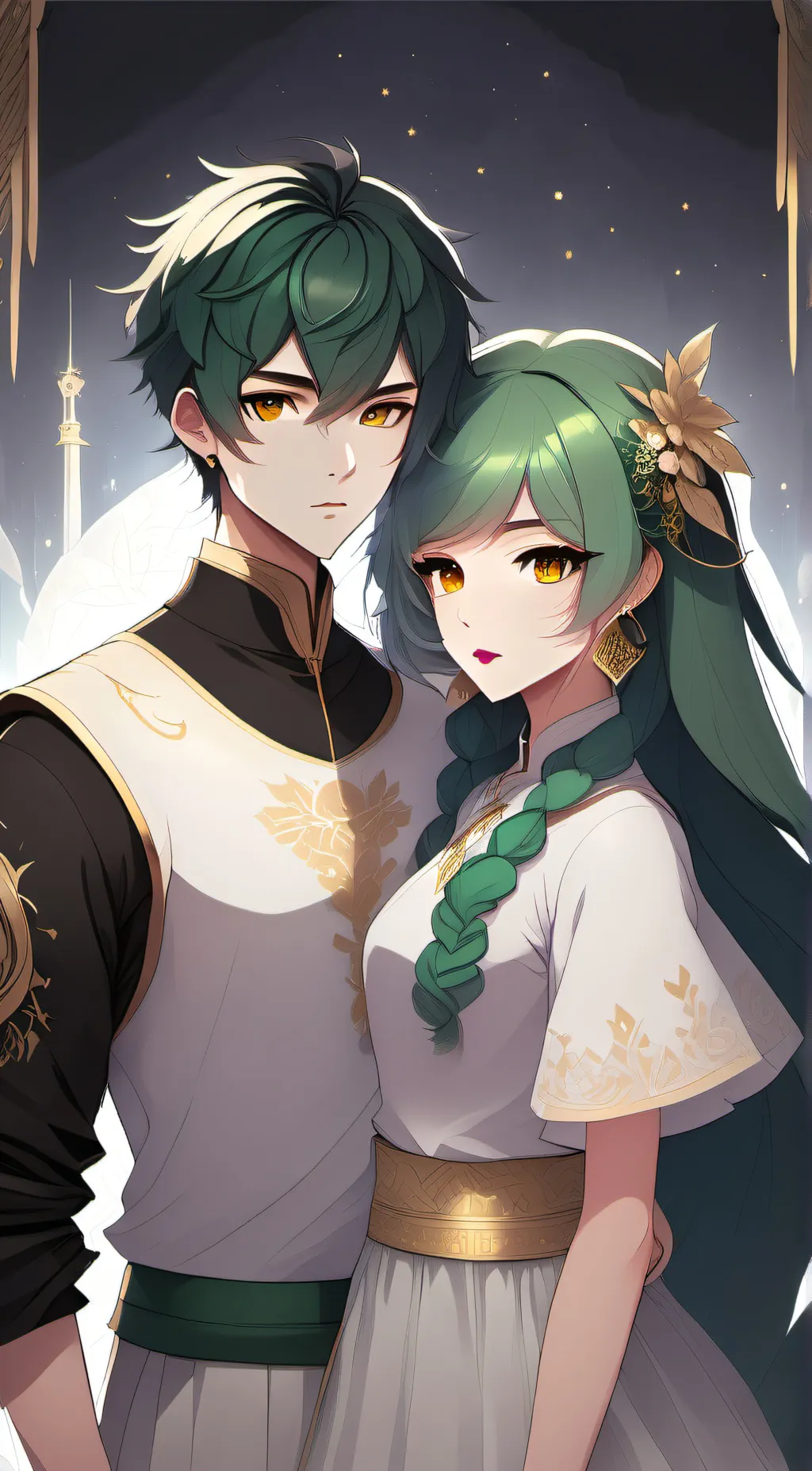 ai character: velvet and veneer background