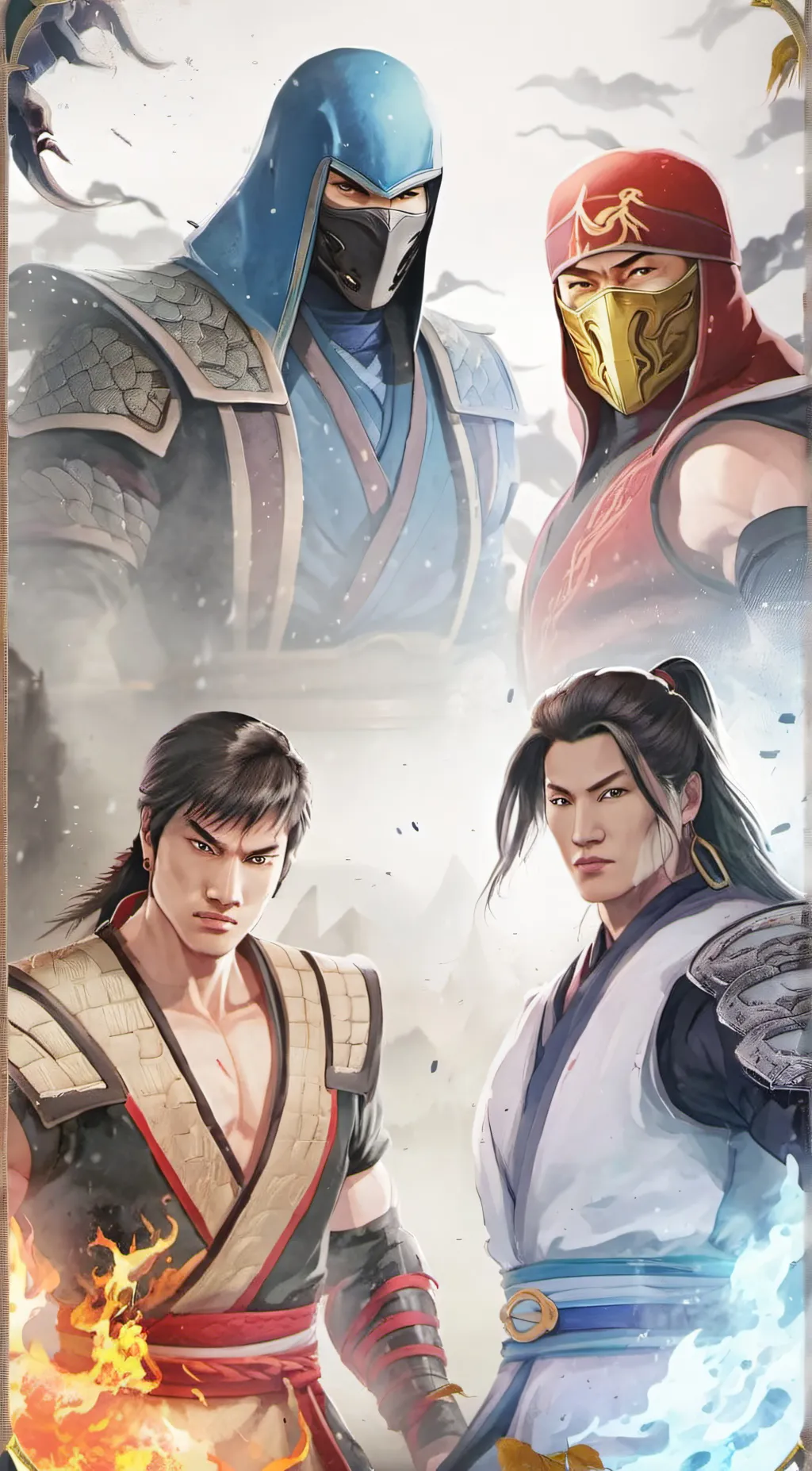 ai character: Mortal combat  background