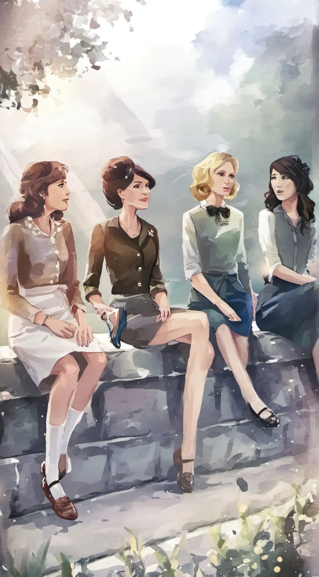 ai character: The sad stories background