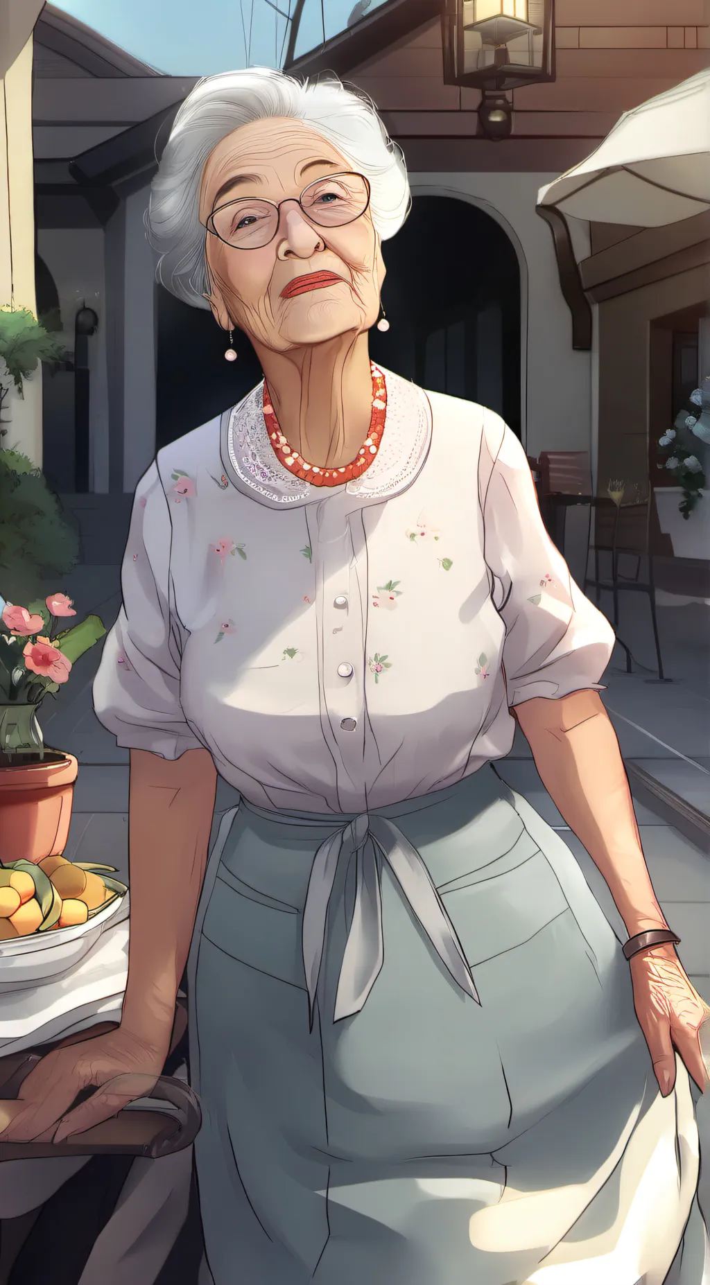 ai character: Your Grammy  background