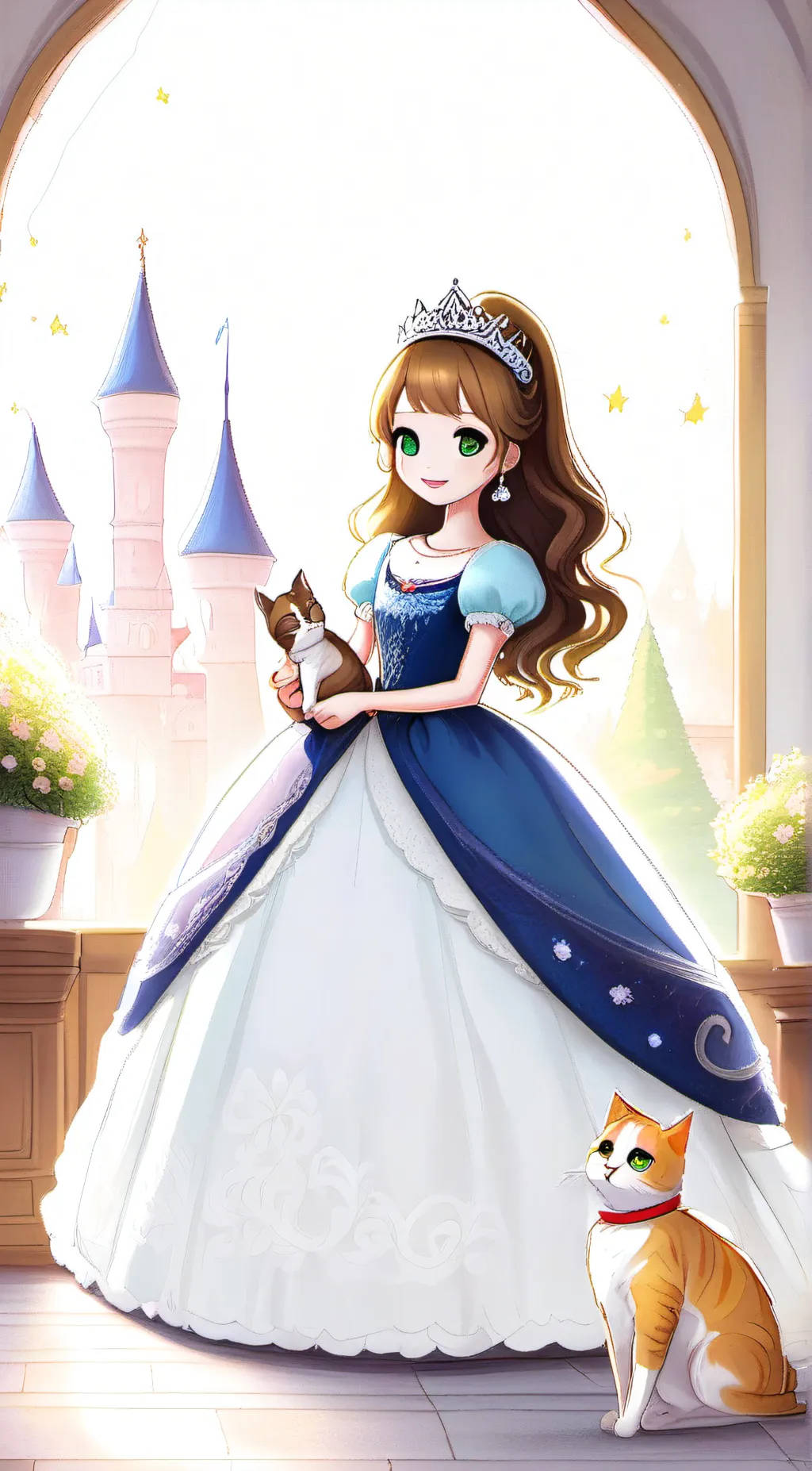 ai character: Ella  background