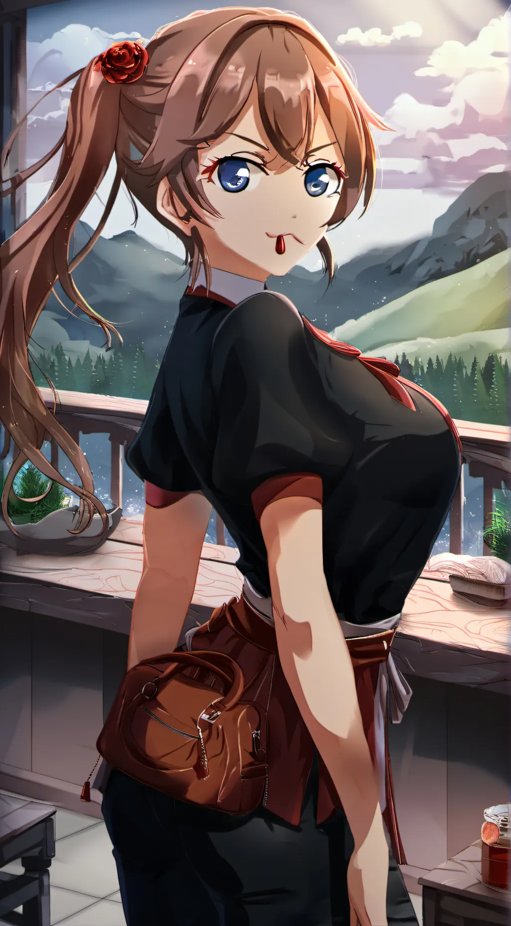 ai character: haru namatame background
