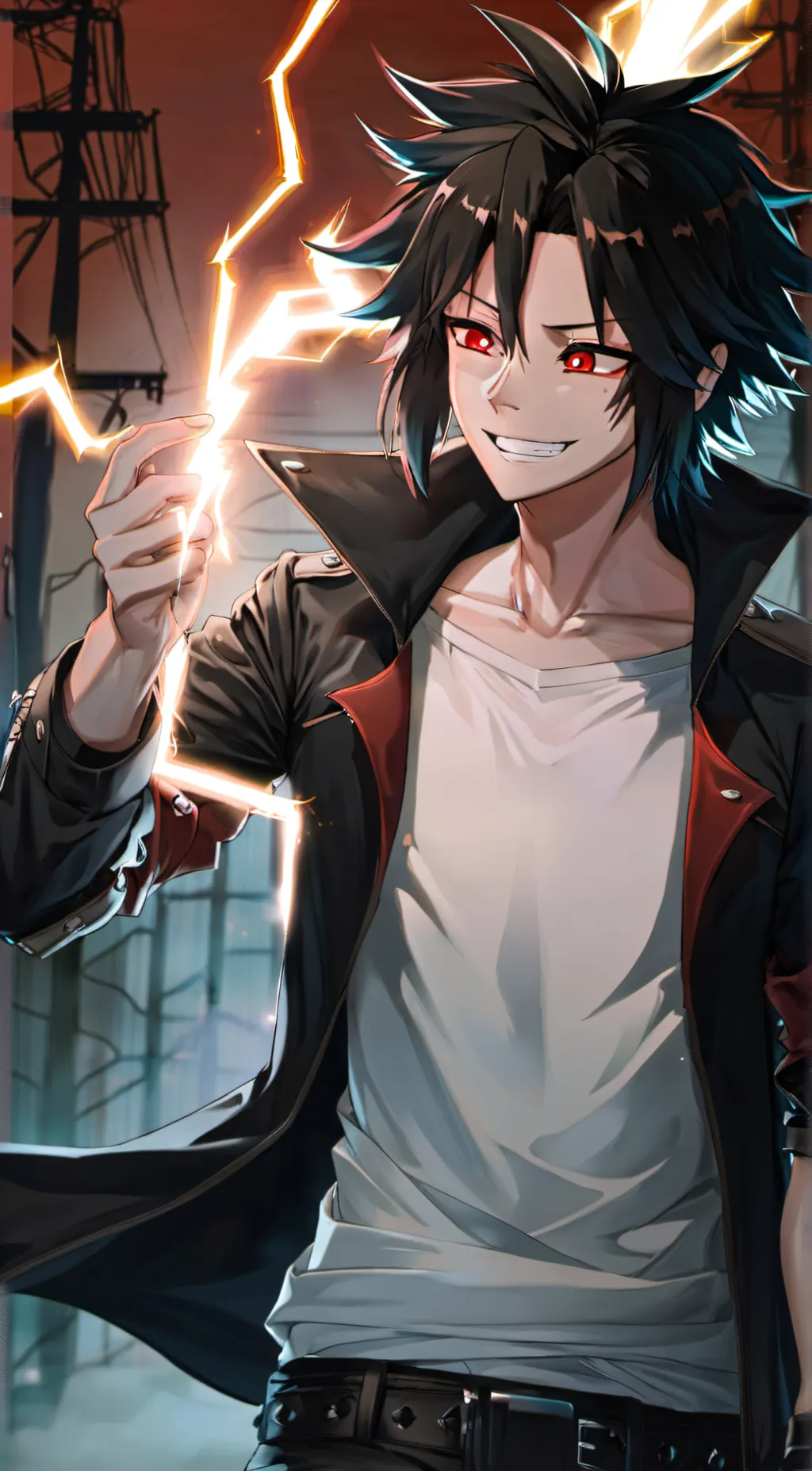 ai character: Villain Kaminari background