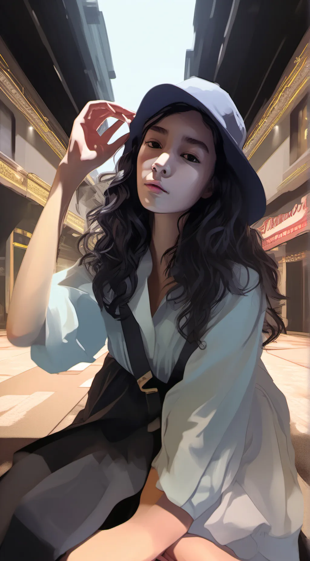 ai character: Lucky background