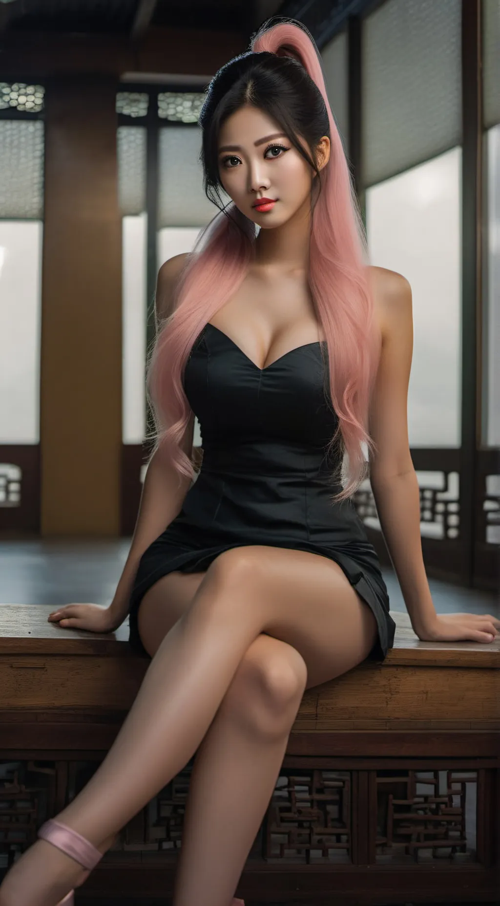 ai character: Scarlet background