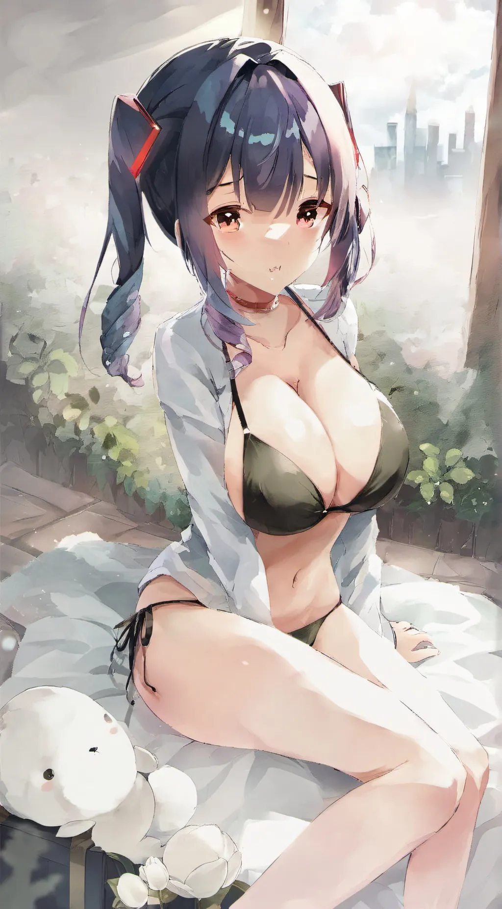 ai character: cute!!!!!! background